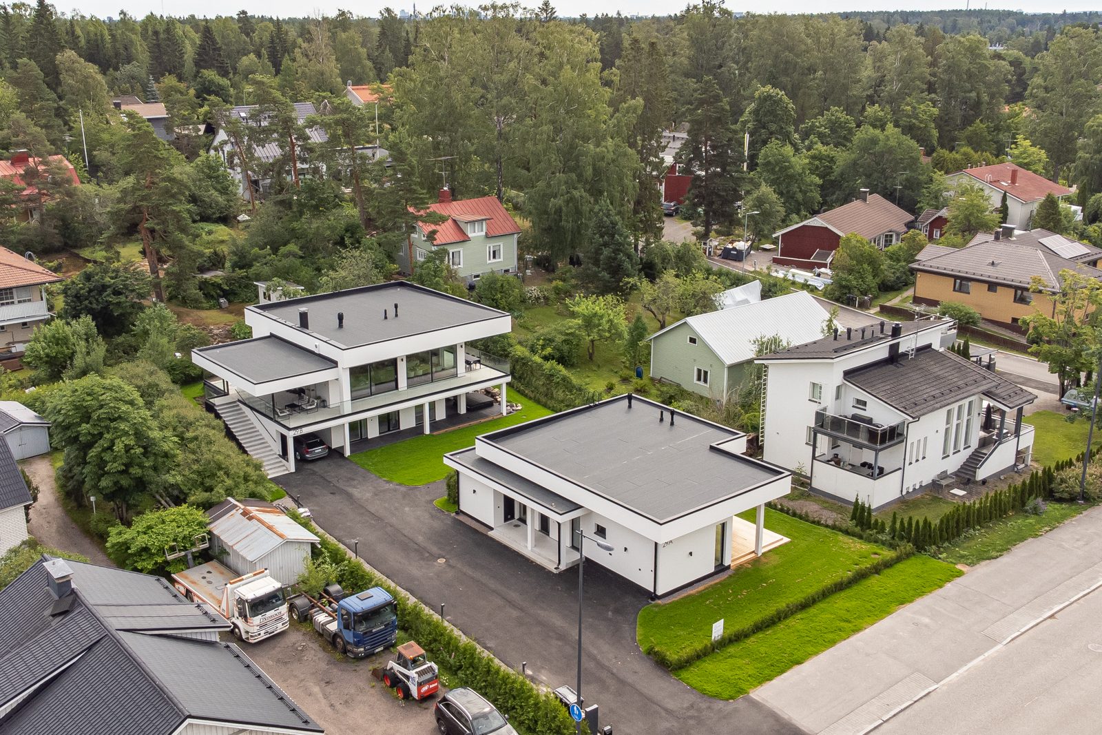 Uudisrakennettu omakotitalo Helsingissä